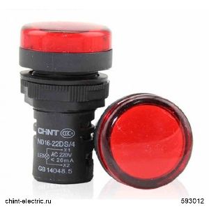 592375 - Индикатор ND16-22DS/4 красный АС400В (CHINT)