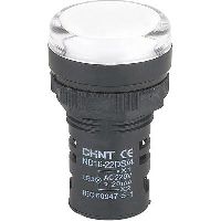 828112 - Индикатор ND16-22DS/2C белый, компактный, встр. резистор, IP65 АС/DC24В (R) (CHINT)