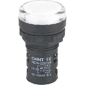 828163 - Индикатор ND16-22DS/4C белый, компактный, встр. конденсатор, IP65 АС230В (R) (CHINT)