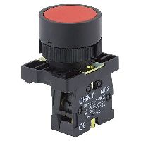 574091 - Кнопка управления NP2-EA45 без подсветки красная 1НО+1НЗ IP40 (R) (CHINT)