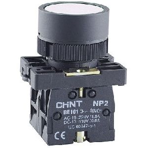 575873 - Кнопка управления NP2-EA12 без подсветки белая 1НЗ, IP40 (R) (CHINT)