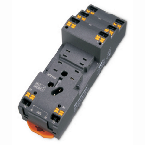 Цоколь SKC14-ST, 8A(300V), push-in, черный, на рейку DIN35/панель, для RKE, RKF, R4N, MY4, 55.34, KMY4, PT4, RCM5