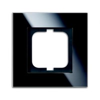 3836.66 - Рамка 1-постовая, серия carat, чёрное стекло