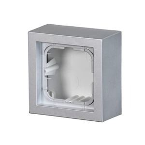 2TKA00001618 - Коробка для накладного монтажа, Impressivo, алюминий