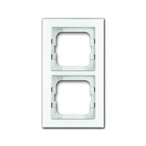 2CKA001754A4438 - Рамка 2-постовая, серия axcent, цвет белое стекло