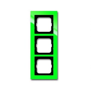 2CKA001754A4339 - Рамка 3-постовая, серия axcent, цвет зелёный