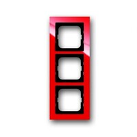 2CKA001754A4342 - Рамка 3-постовая, серия axcent, цвет красный