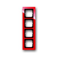 2CKA001754A4352 - Рамка 4-постовая, серия axcent, цвет красный