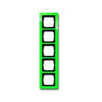 2CKA001754A4351 - Рамка 5-постовая, серия axcent, цвет зелёный