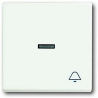 2CKA001751A3030 - Клавиша для механизма 1-клавишного выключателя, с прозрачной линзой и символом "ЗВОНОК", Future/Axcent/Carat/Династия, белый барх