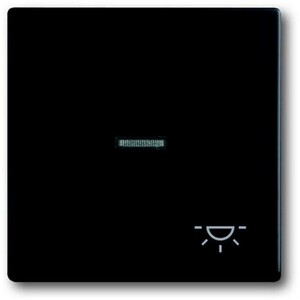 2CKA001751A3045 - Клавиша для механизма 1-клавишного выключателя, с прозрачной линзой и символом "СВЕТ", Future/Axcent/Carat/Династия, черный барха
