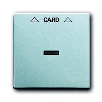 2CKA001710A3670 - Плата центральная (накладка) для механизма карточного выключателя 2025 U, серия solo/future, цвет серебристо-алюминиевый