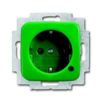 2CKA002013A5282 - Розетка Schuko с индикацией LED, Duro, зеленый