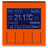 2CHH911031A4066 - Терморегулятор универсальный программируемый, Levit, оранжевый/дымчатый чёрный