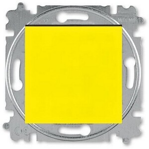 2CHH590145A6064 - Выключатель 1-клавишный, Levit, жёлтый/дымчатый чёрный