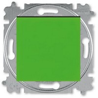 2CHH590145A6067 - Выключатель 1-клавишный, Levit, зелёный/дымчатый чёрный