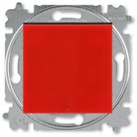 2CHH592545A6065 - Переключатель 1-кл. с контр. подсветкой, Levit, красный/дымчатый чёрный