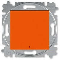 2CHH592545A6066 - Переключатель 1-кл. с контр. подсветкой, Levit, оранжевый/дымчатый чёрный