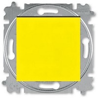 2CHH599145A6064 - Выключатель кнопочный 1-клавишный, Levit, жёлтый/дымчатый чёрный