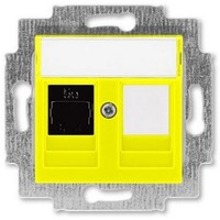 2CHH295117A6064 - Розетка компьютерная RJ45 кат.5e+заглуш., Levit, жёлтый