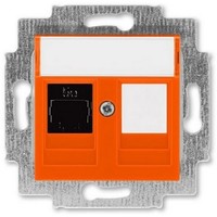 2CHH295117A6066 - Розетка компьютерная RJ45 кат.5e+заглуш., Levit, оранжевый