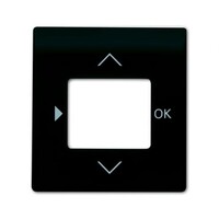 2CKA006430A0382 - Плата центральная (накладка) для таймера 6455, 6456, серия impuls, цвет чёрный бархат