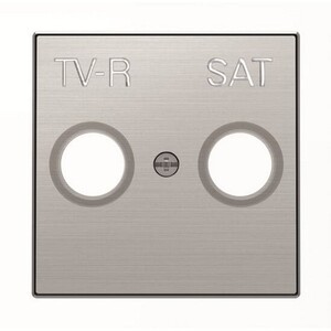 2CLA855010A1401 - Накладка для TV-R-SAT розетки, серия SKY, цвет нержавеющая сталь