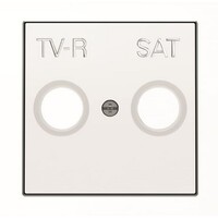 2CLA855010A1101 - Накладка для TV-R-SAT розетки, серия SKY, цвет альпийский белый