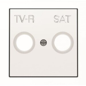 2CLA855010A1101 - Накладка для TV-R-SAT розетки, серия SKY, цвет альпийский белый