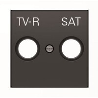 2CLA855010A1501 - Накладка для TV-R-SAT розетки, серия SKY, цвет чёрный бархат