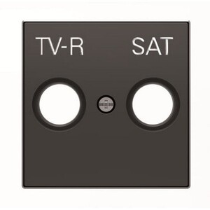 2CLA855010A1501 - Накладка для TV-R-SAT розетки, серия SKY, цвет чёрный бархат
