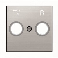 2CLA855000A1401 - Накладка для TV-R розетки, серия SKY, цвет нержавеющая сталь