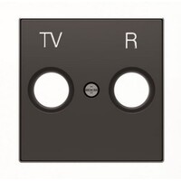 2CLA855000A1501 - Накладка для TV-R розетки, серия SKY, цвет чёрный бархат