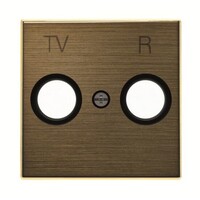 2CLA855000A1201 - Накладка для TV-R розетки, серия SKY, цвет античная латунь