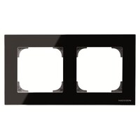 2CLA857200A3101 - Рамка 2-постовая, серия SKY, цвет стекло чёрное