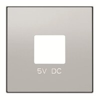 2CLA858500A1301 - Накладка для механизмов зарядного устройства USB, арт.8185, серия SKY, цвет серебристый алюминий