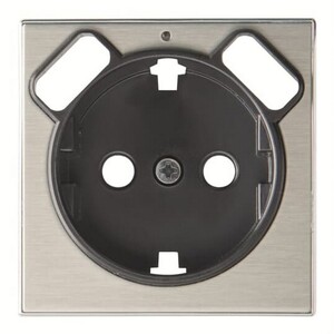 2CLA858830A1401 - Накладка для розетки SCHUKO с 2хUSB ЗУ, арт.8188.3, серия SKY, цвет нержавеющая сталь