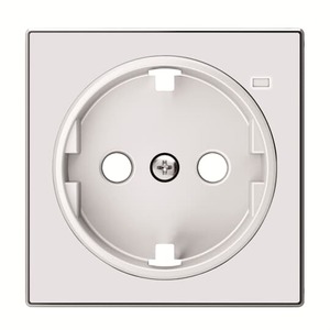 2CLA858880A1101 - Накладка для розетки SCHUKO с линзой для контрольной подсветки, серия SKY, цвет альпийский белый