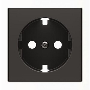 2CLA858890A1501 - Накладка для розетки SCHUKO с плоской поверхностью, серия SKY, цвет чёрный барх.