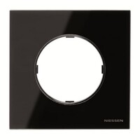 2CLA867100A3101 - Рамка 1-постовая, серия SKY Moon, цвет стекло чёрное