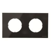 2CLA867200A3101 - Рамка 2-постовая, серия SKY Moon, цвет стекло чёрное