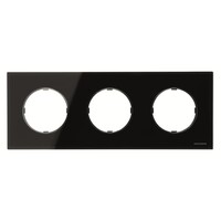 2CLA867300A3101 - Рамка 3-постовая, серия SKY Moon, цвет стекло чёрное