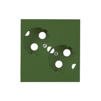 2TKA00001027 - Накладка двойной розетки ProDuct, зеленый