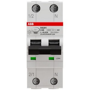 2CSR255080R1204 - Выключатель автоматический дифференциального токаDS201 C20 AC30