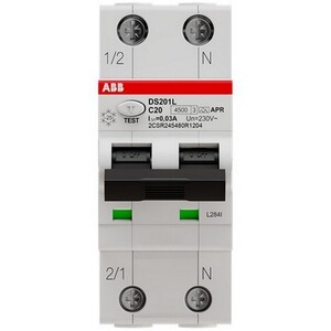 2CSR245480R1204 - Выключатель автоматический дифференциального токаDS201 L C20 APR30
