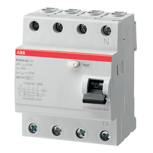 2CSF204003R3250 - Выключатель дифференциального тока 4 модуля FH204AC-25/0,3