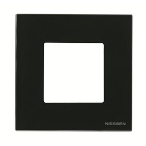 2CLA227100N3101 - Рамка 1-постовая, 2-модульная, серия Zenit, стекло чёрное