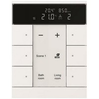 2CKA006330A0060 - SBC/U6.0.1-884 Регулятор комнатной температуры с датчиками CO2/влажности, 6-клавишный, белый бархат