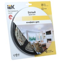 Лента LED 5м блистер LSR-3528WW60-4.8-IP65-12V IEK-eco