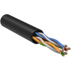 ITK Каб. в. п. U/UTP кат. 5E 4x2х24AWG solid LSZH 305м чер.